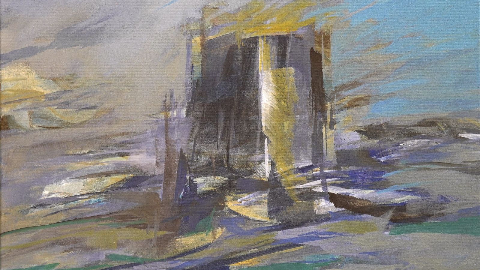 Fra Roberto, Racconto 1. La torre, 2025, Öl auf Leinwand, 50 × 70 cm