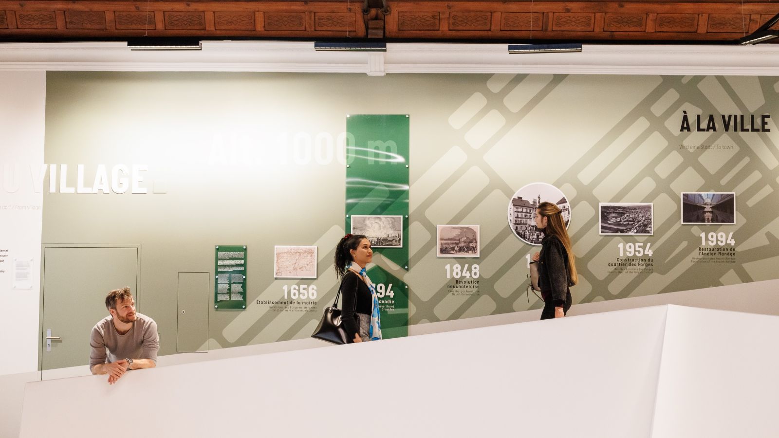 Stadtlandschaft Uhrenindustrie Showroom 