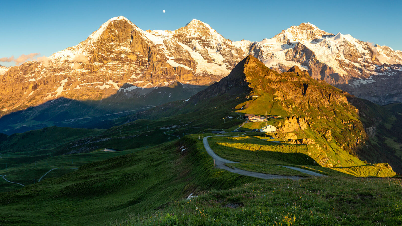 Triumvirate of the Eiger, Mönch and Jungfrau mountains