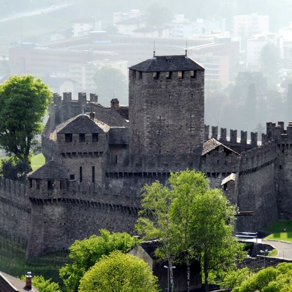 Three castles, Defensive Wall and  Ramparts of the Market-Town of Bellinzona