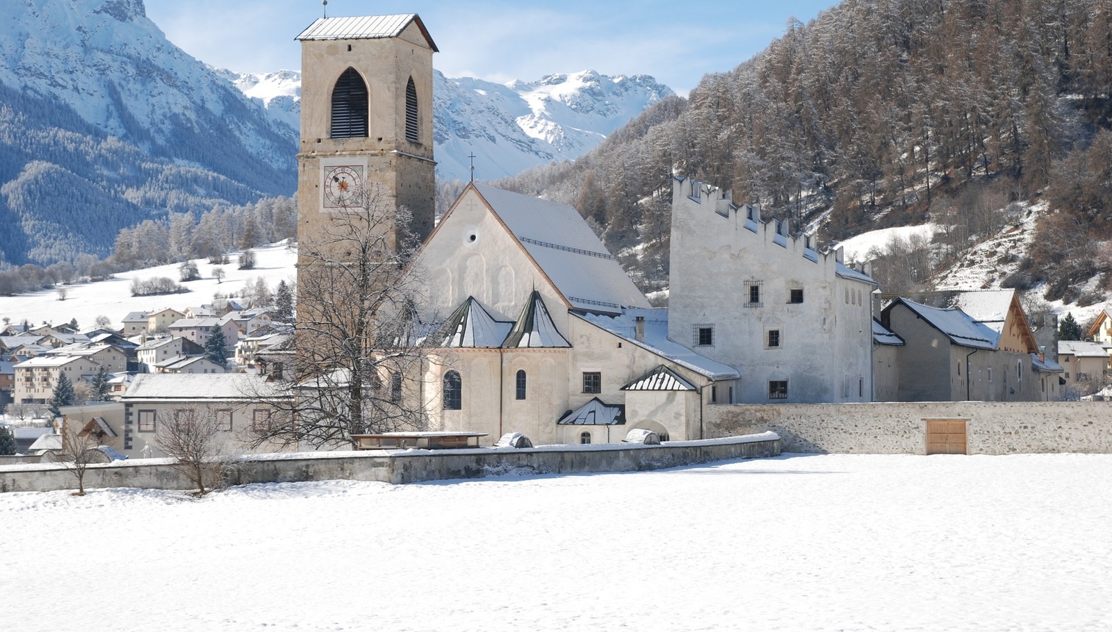 Benedictine Convent of St John in Müstair Winter