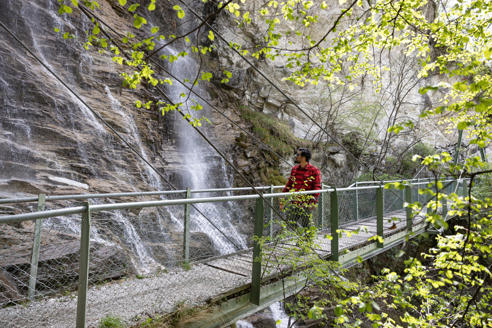 Waterfall in the Baltschieder valley