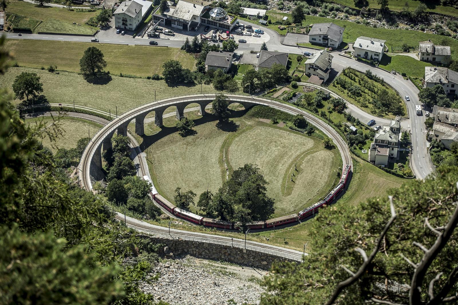 Der Kreisviadukt in Brusio