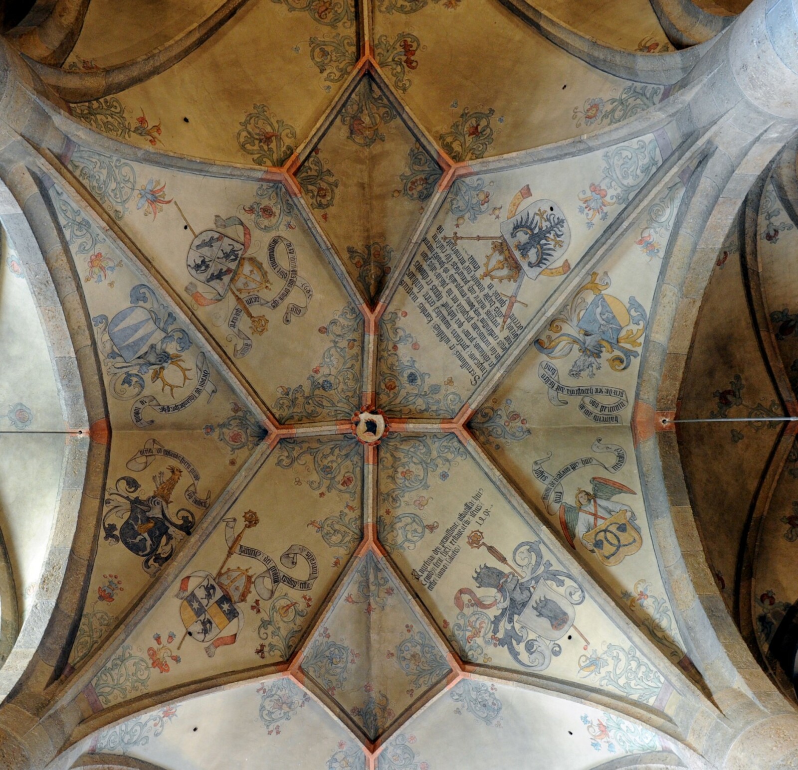 Spätgotisches Gewölbe in der Klosterkirche 