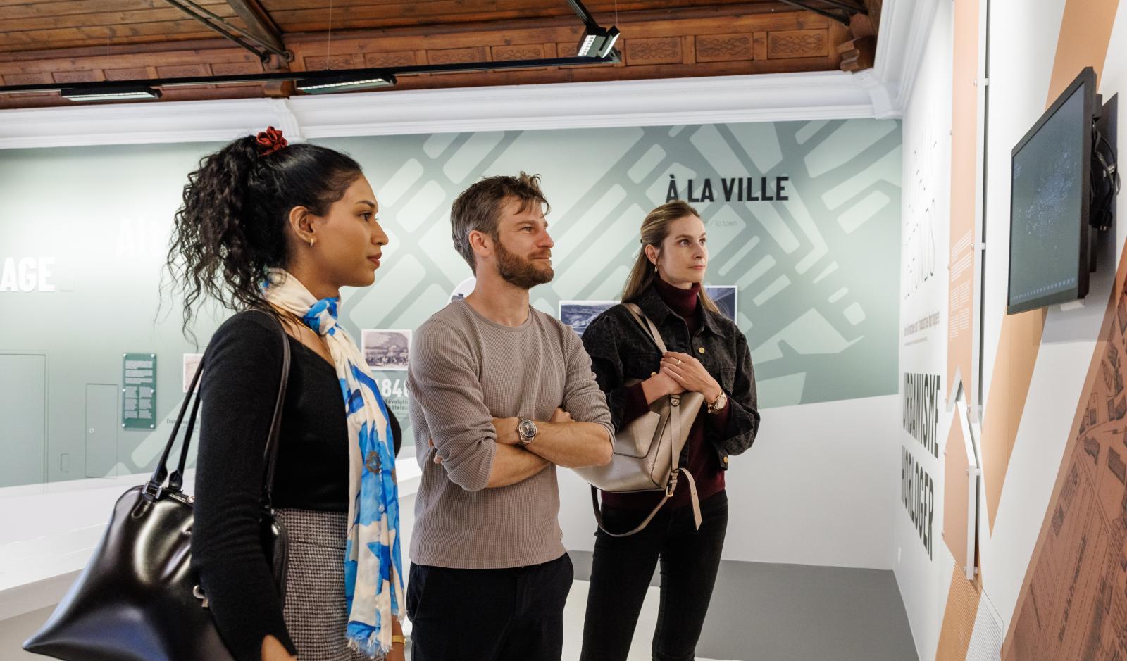 Stadtlandschaft Uhrenindustrie Showroom