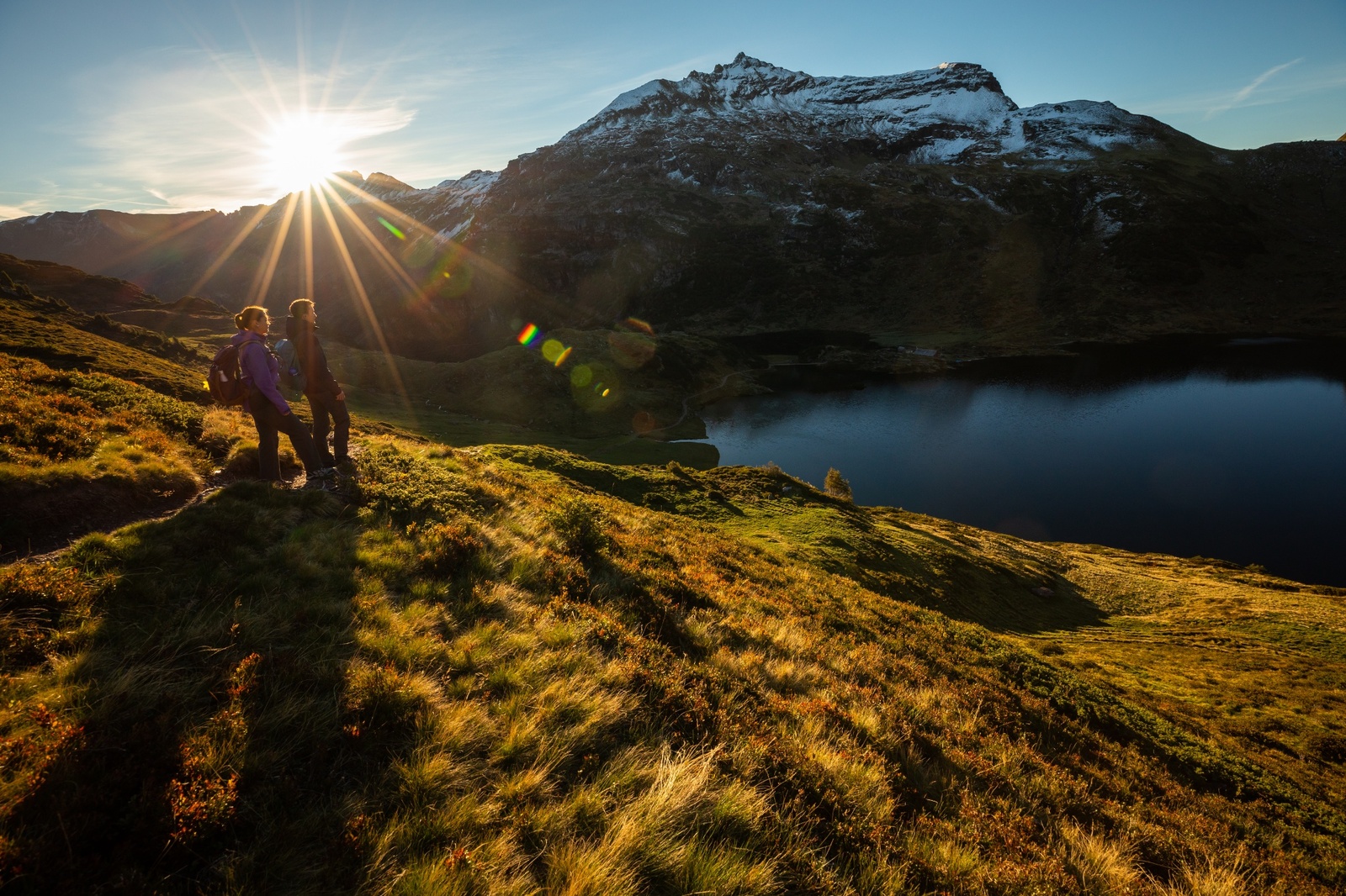 Sunrise at the upper Murgsee